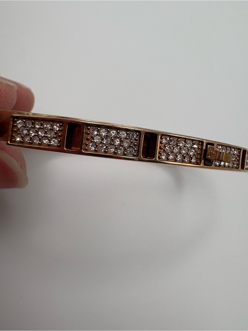 Michael Kors Rose Gold Pavé Link Bracelet